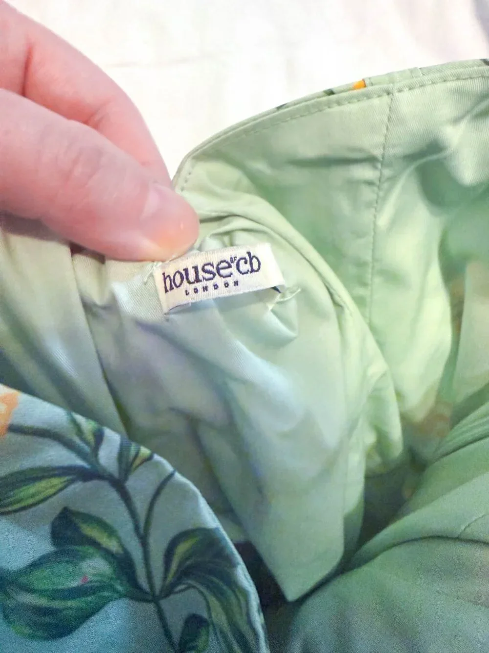 HOUSE OF CB Saira Floral Lace-Up Corset Cocktail Dress (XS) *NWOT* - Picture 12 of 13